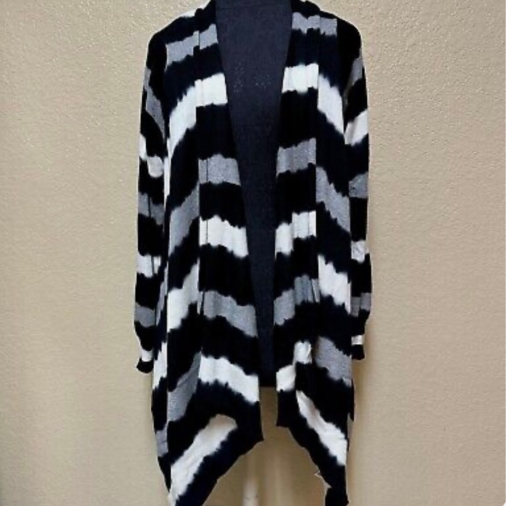Michael Michael Kors Open Front Striped Cardigan Size S/M